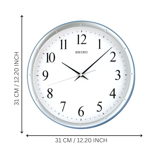 Seiko Wall Clock (31.1 cm x 31.1 cm x 4.4 cm, White, QXA378LN) - Image 3