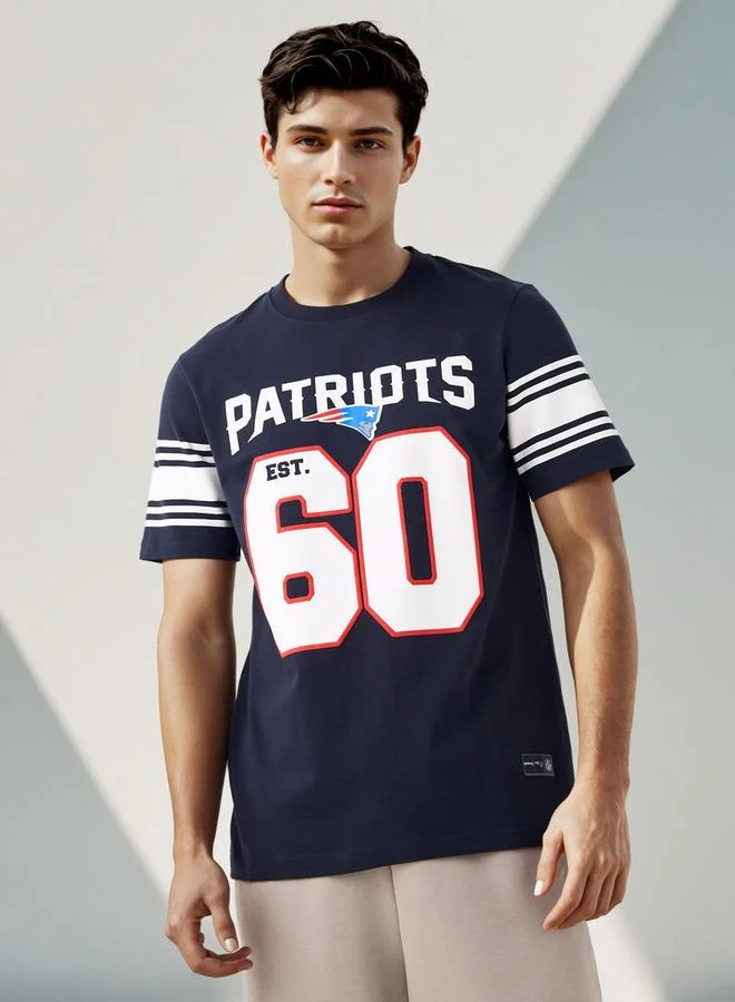 Splash FAV NFL Print Crew Neck T-shirt