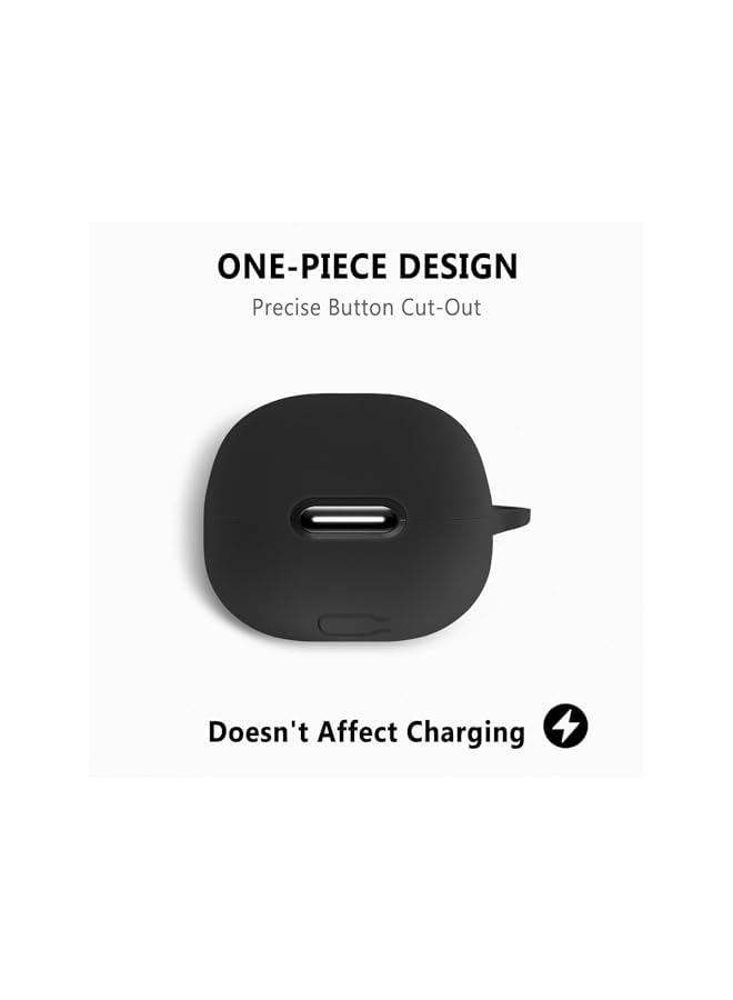 LINJIE متوافق مع غطاء حافظة Liberty 4 Nc غطاء حماية ناعم من السيليكون مضاد للصدمات من أجل سماعات Liberty 4 Nc اللاسلكية باللون الأسود - Image 3