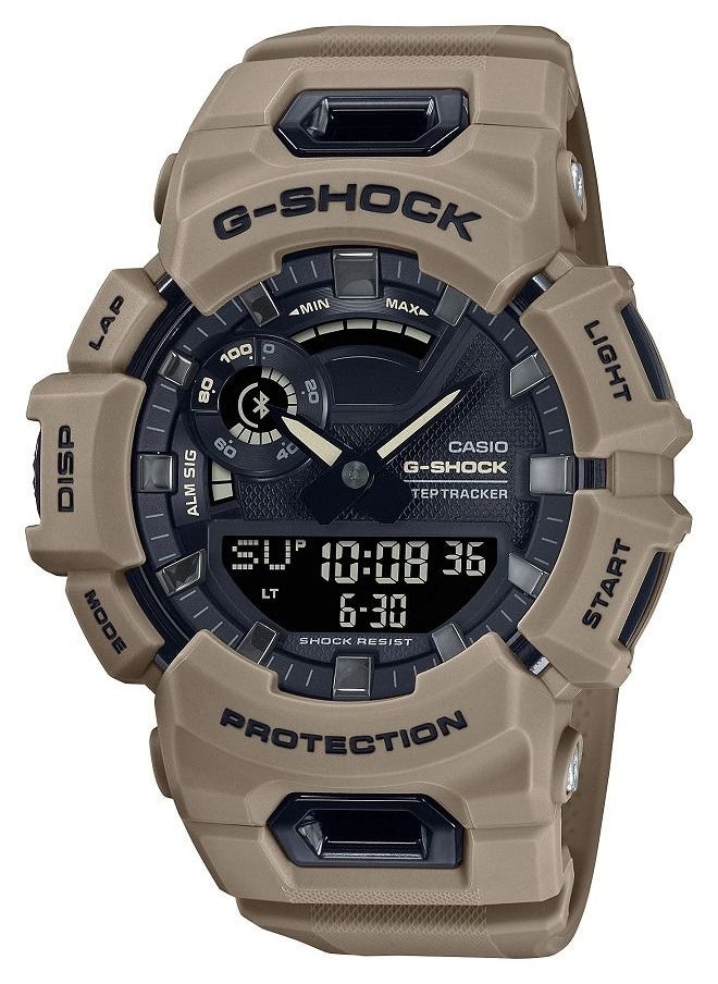 CASIO Men Watch G-Shock G-SQUAD Mobile link Digital Analog Black Dial Resin Band GBA-900UU-5ADR. 