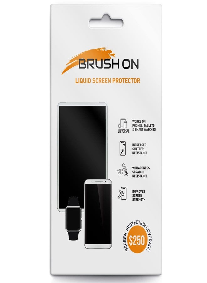 LUVVITT BRUSH ON Liquid Glass Screen Protector With $250 Coverage | Wipe On Scratch and Shatter Resistant Nano Protection for All Phones Tablets and Smart Watches - Universal Fit - Image 1