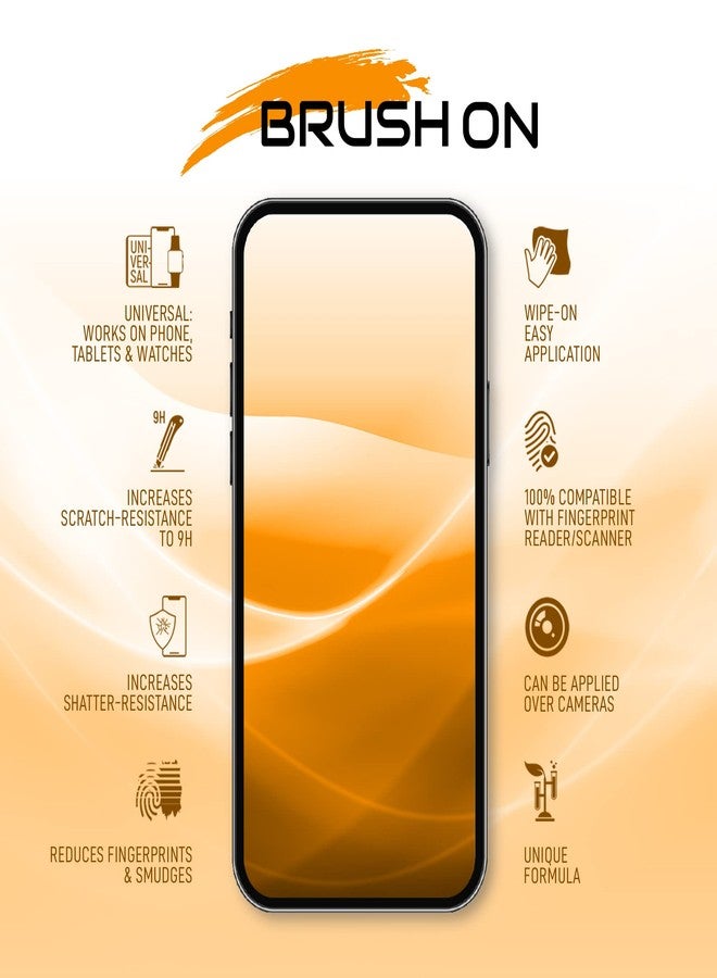 LUVVITT BRUSH ON Liquid Glass Screen Protector With $250 Coverage | Wipe On Scratch and Shatter Resistant Nano Protection for All Phones Tablets and Smart Watches - Universal Fit - Image 5