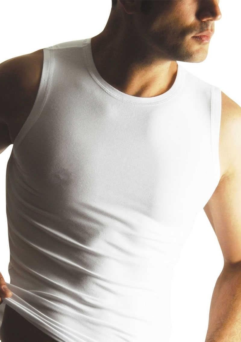 Yıldız Star 10 100% Cotton Zero Sleeve Undershirt White