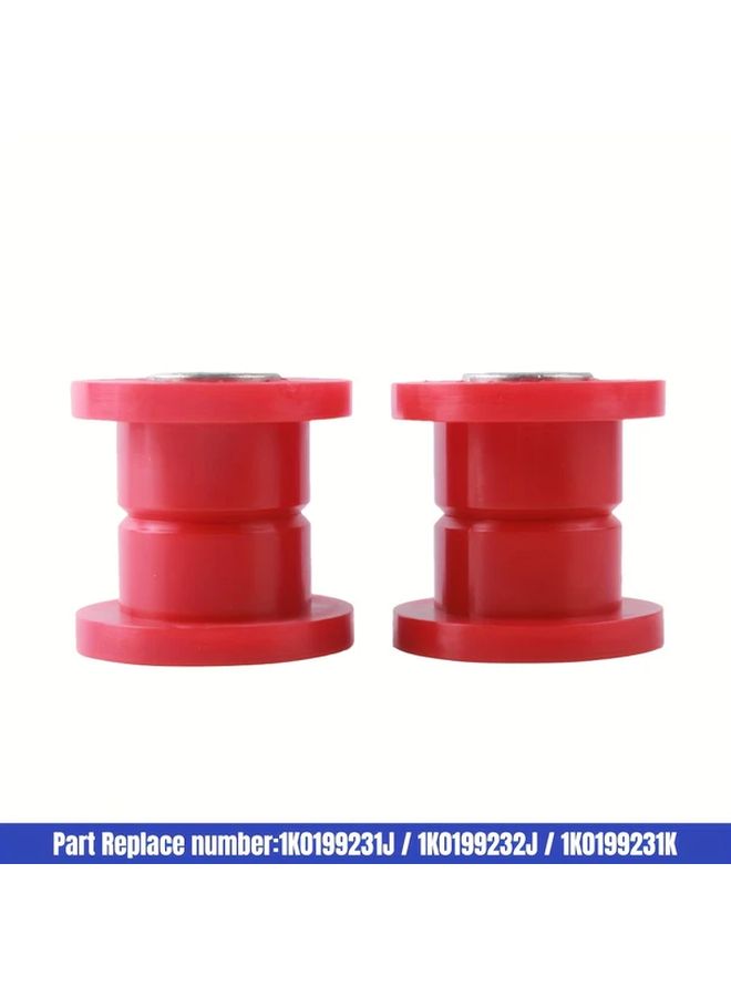 Red Polyurethane Front Control Arm Bushing Kit Compatible With MQB Chassis - Image 5