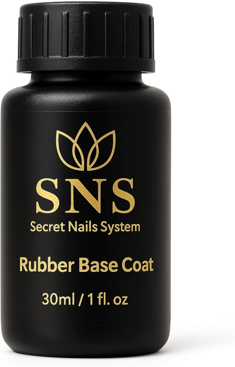 Professional Rubber Base Coat for Nails 30ml / 1 fl. oz â€“ Long-Lasting Foundation Gel for Natural Nails, Extensions, and Nail Art â€“ Smooth Finish and Strong Adhesion