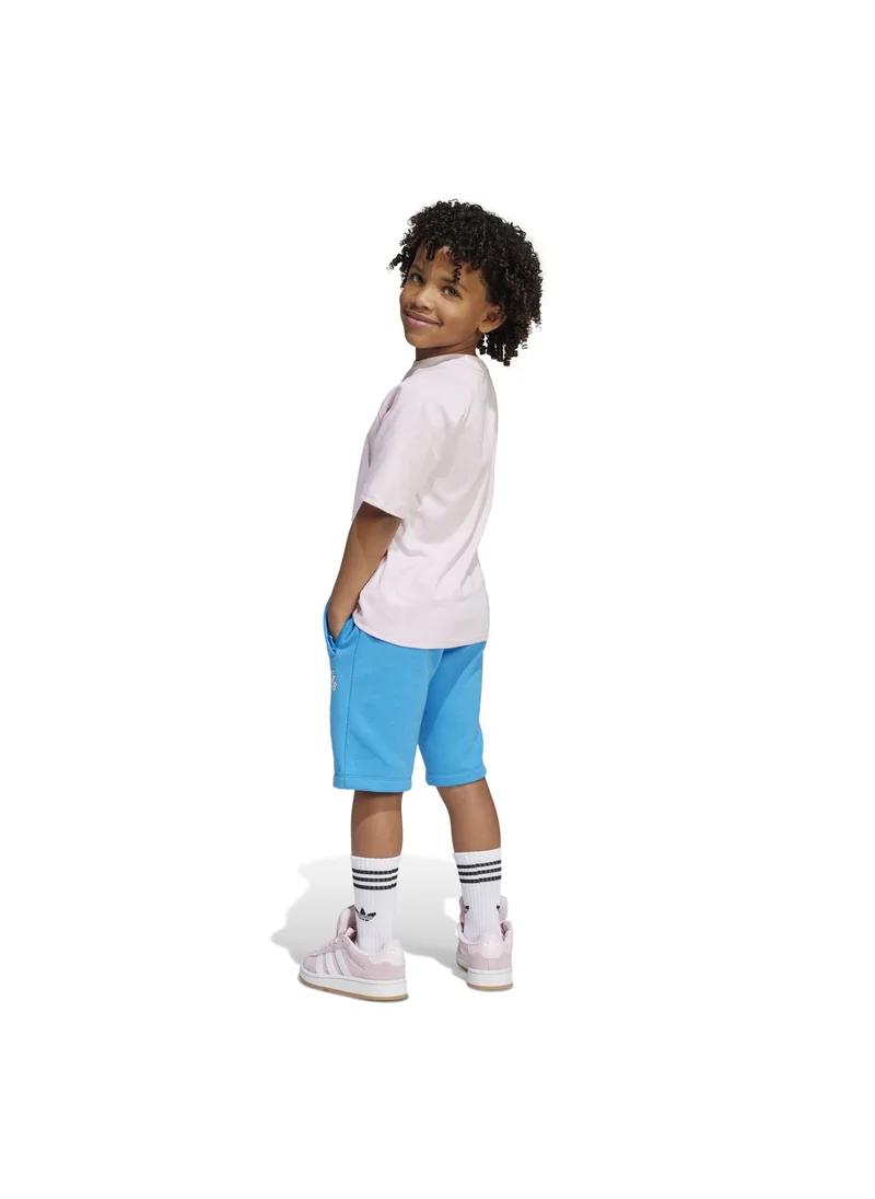 اديداس adidas SHORT TEE SET Pink Originals Kids SUITS