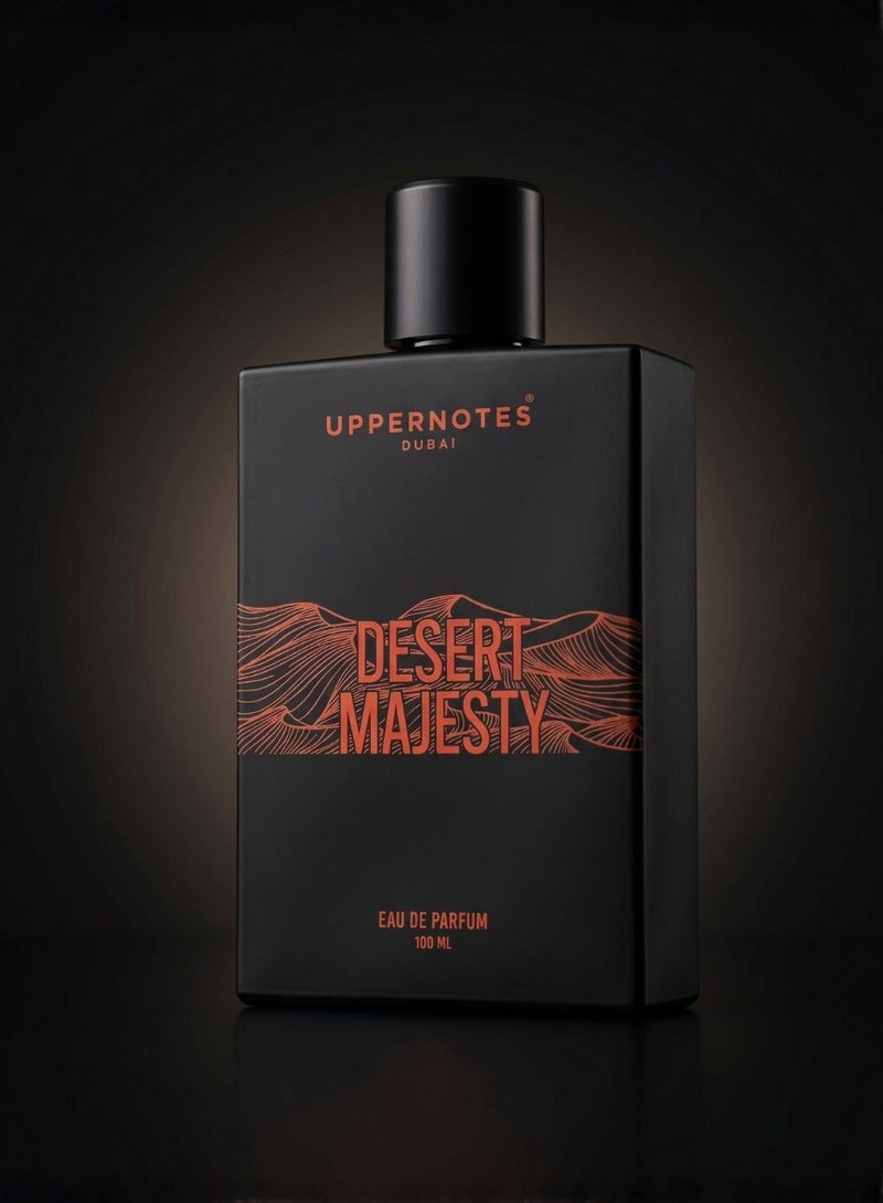 UpperNotes Desert Majesty EDP Unisex Perfume 100ml | Oud Saffron Orange Blossom Leather | Long Lasting Premium Arabic Fragrance UAE - Image 5