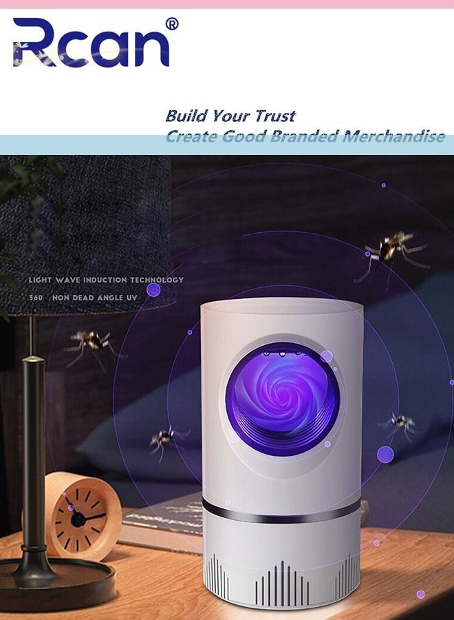 Rcan USB Plug-In LED Ultraviolet Mosquito Killer Lamp Indoor Outdoor Floor Standing Waterproof Insect Trap Rechargeable Ultra Quiet Suction Fan Mosquito Repeller Suitable for Home Terrace Garden Camping  - Image 1