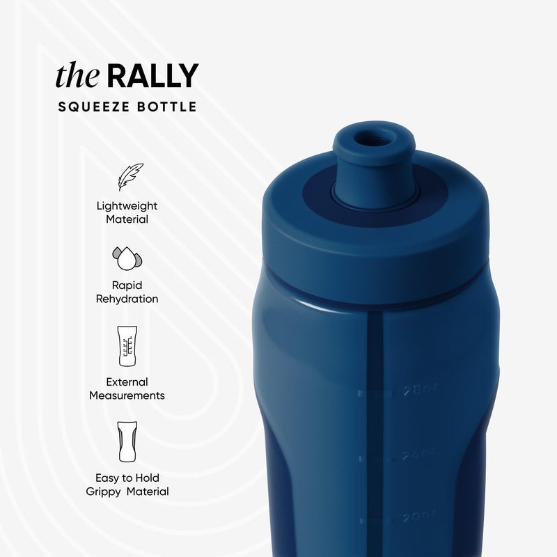 Simple Modern Rally Squeeze Plastic Water Bottle | 30oz Locking Leakproof Cup for Gym, Sports, Electrolytes, Travel | Slumberland Mix - Image 2