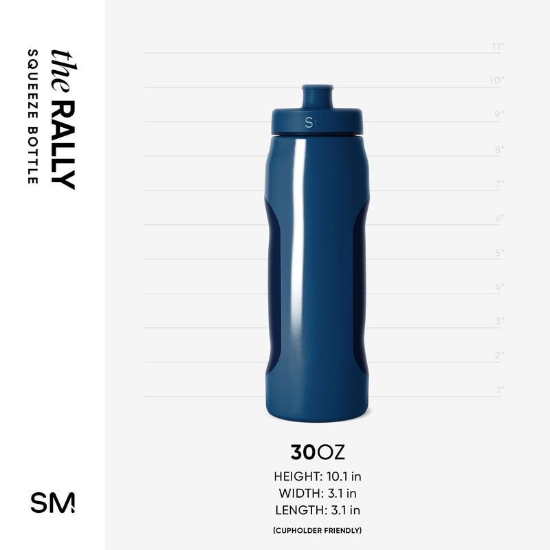 Simple Modern Rally Squeeze Plastic Water Bottle | 30oz Locking Leakproof Cup for Gym, Sports, Electrolytes, Travel | Slumberland Mix - Image 4