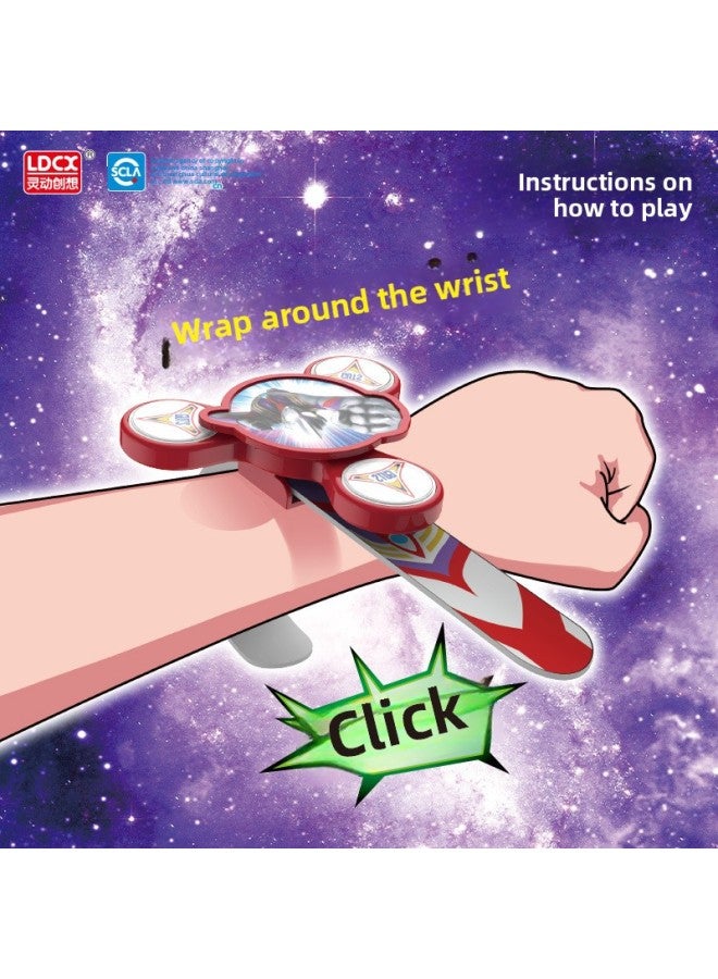 Genuine Ott Snap Ring Degata Zetatelli Glow Ottoman Watch Toy Boy Birthday Gift-Color:Ultraman Stick Circle-ultraman Zeta (alpha Armor) - Image 4