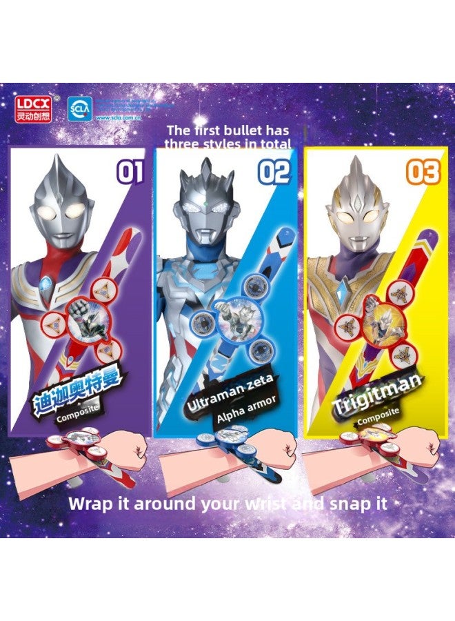 Genuine Ott Snap Ring Degata Zetatelli Glow Ottoman Watch Toy Boy Birthday Gift-Color:Ultraman Stick Circle-ultraman Zeta (alpha Armor) - Image 3