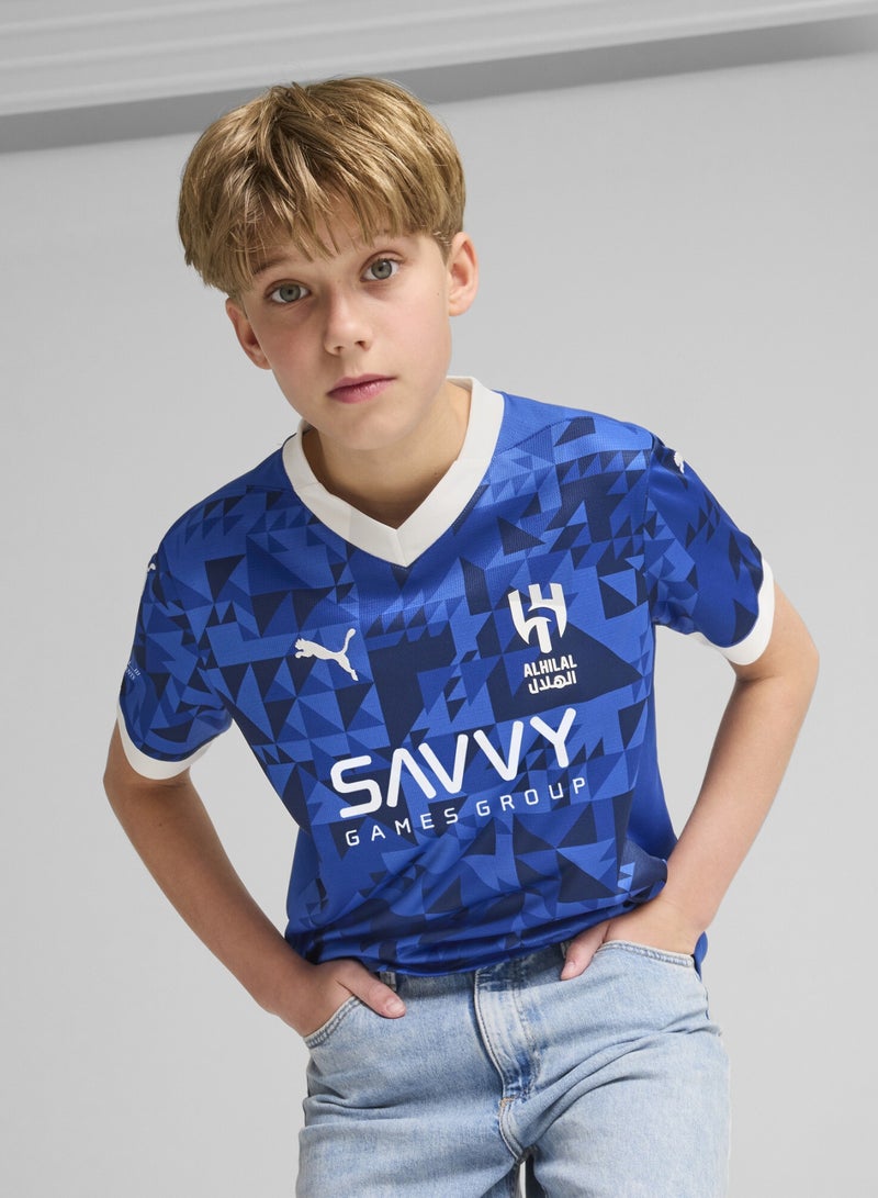PUMA Al-Hilal SFC 24/25 Kids Unisex Blue Home Replica Jersey - Image 4