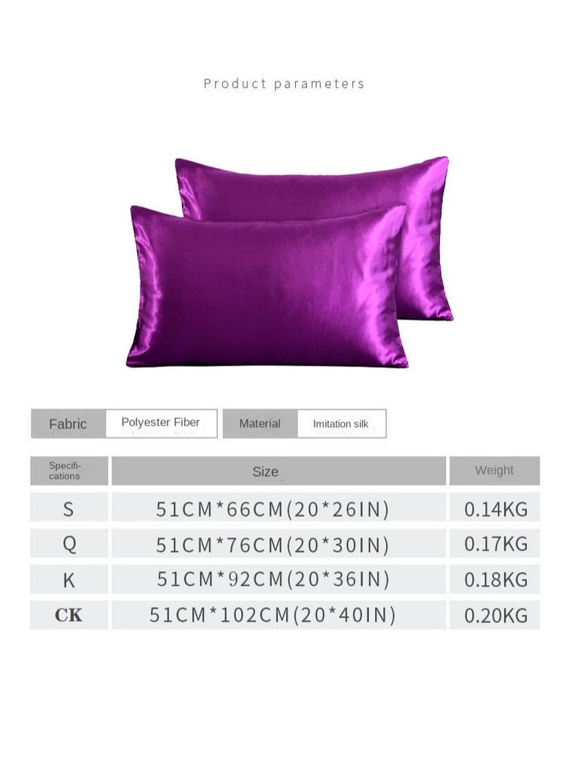 Y&D 2-Piece Simple Solid Colour Pillow Case Cover  - Image 5