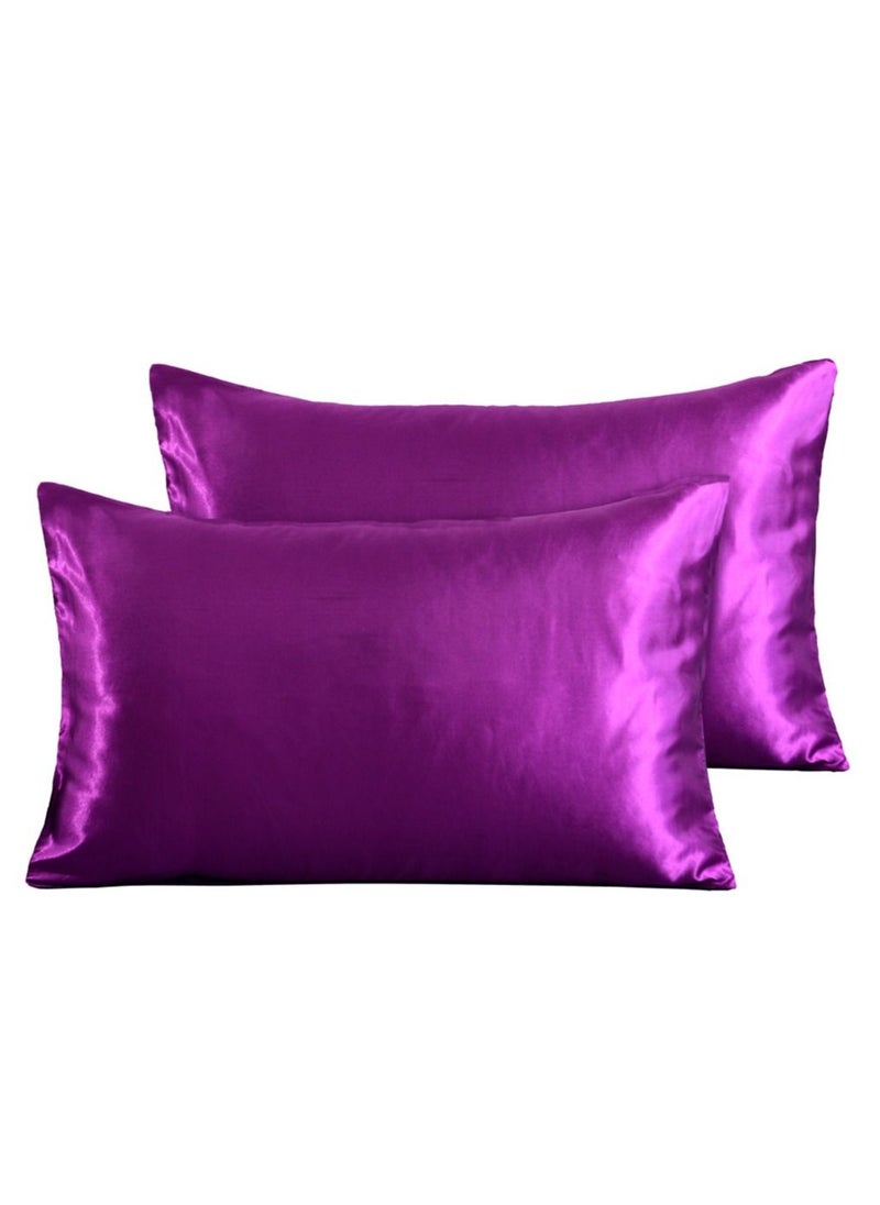 Y&D 2-Piece Simple Solid Colour Pillow Case Cover  - Image 1
