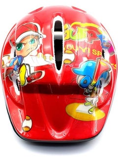 EASY FUTURE Sport Protective Gear 7 IN 1 Set for Boy and Girl Helmet and Knee Pads and Elbow Pads and Wristbands Guard for Kids Red Colour  - Image 3