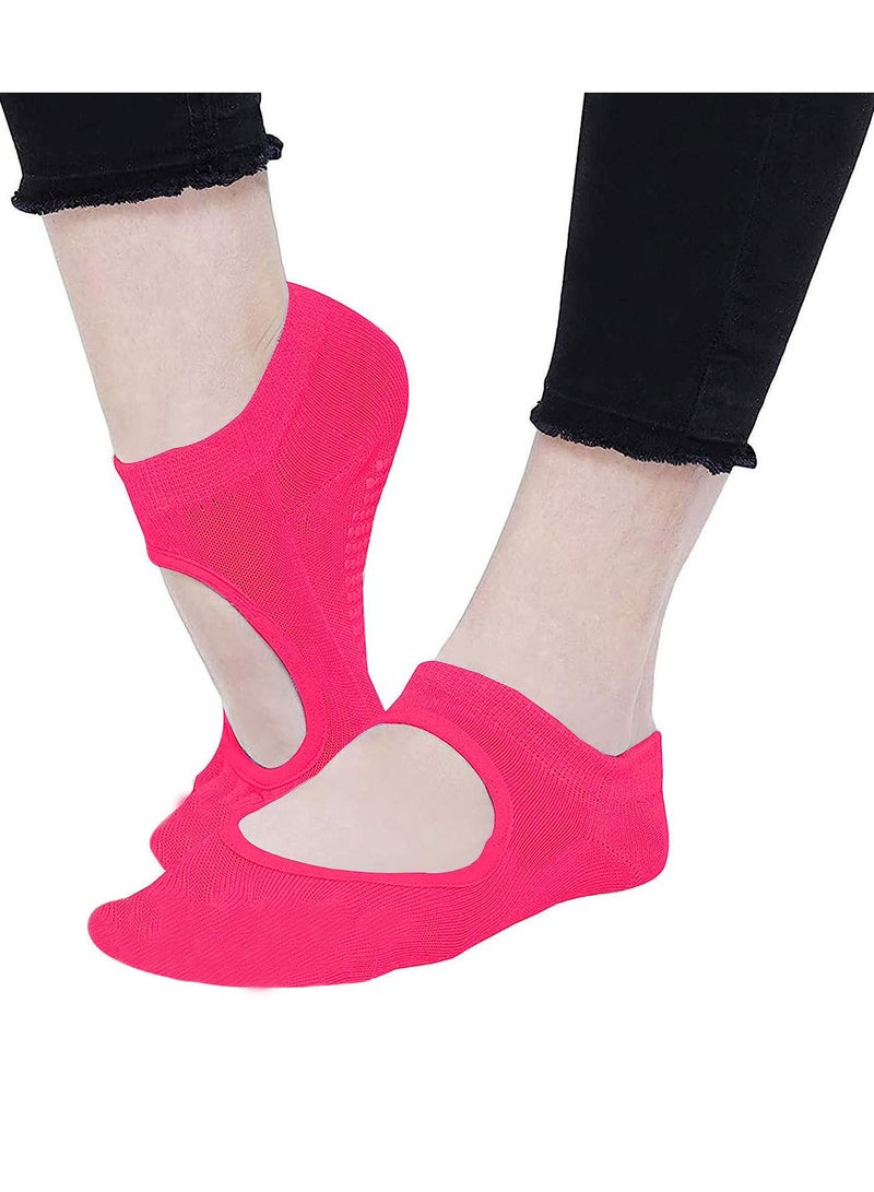 Spall Spall 1 Pair Foot Care Massage Anti Slip Men Women Yoga Socks Anti Skid Breathable Fitness Pilates Socks Dancing Gym Cotton Socks With Socks Heel - Image 1