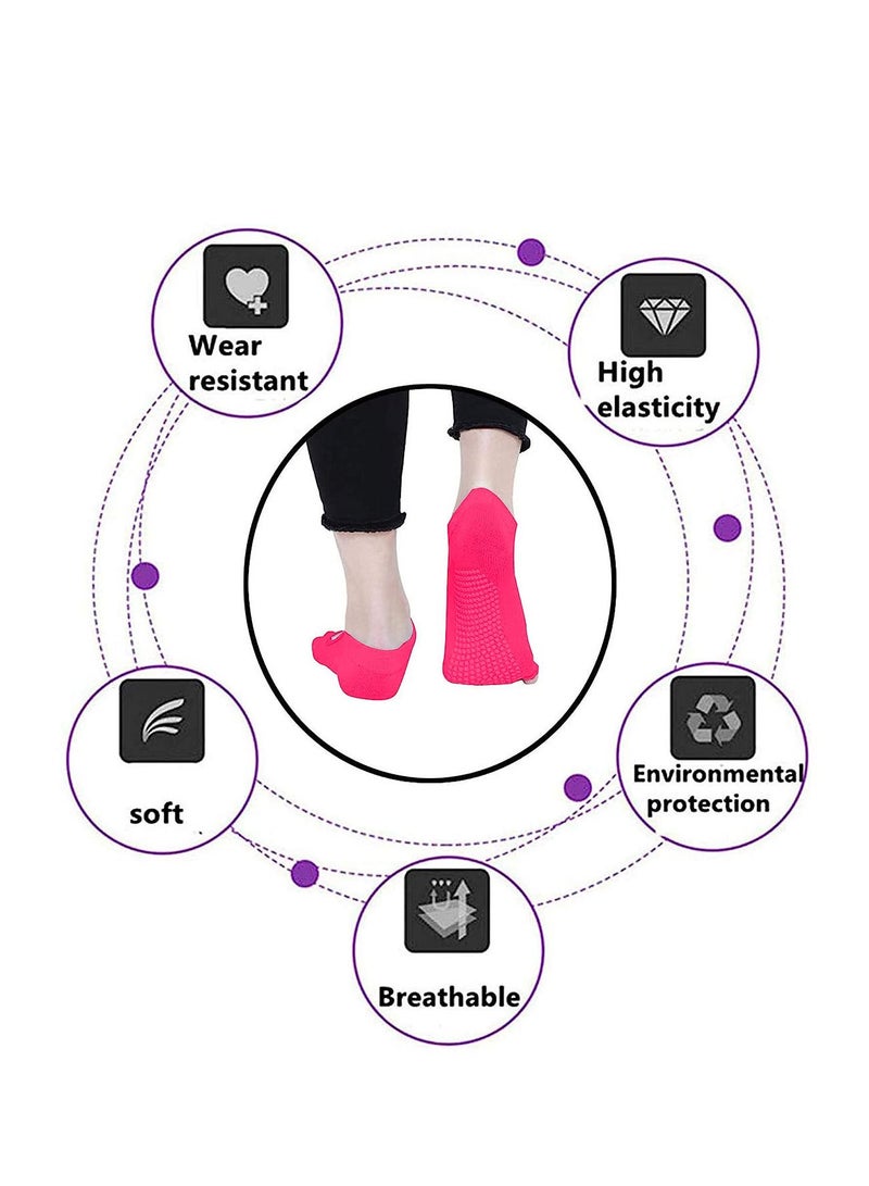 Spall Spall 1 Pair Foot Care Massage Anti Slip Men Women Yoga Socks Anti Skid Breathable Fitness Pilates Socks Dancing Gym Cotton Socks With Socks Heel - Image 3
