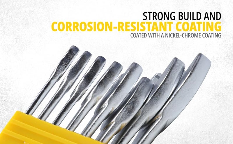 STANLEY 70963E 8piece Chrome Vanadium Steel Combination Spanner Set with MaxiDrive System AntiSlip AntiCorrosion properties GREY - Image 2