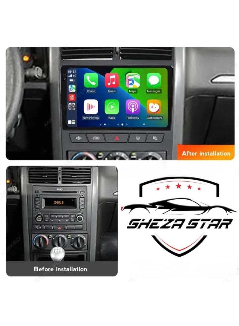 SHEZA STAR Android Car Stereo for Stereo Peugeot 405 2015-2020 4GB RAM 32GB ROM Support Carplay, M-Link Wi-Fi BT, Radio GPS, 9 Inch IPS Touch Screen with AHD Camera Included - Image 2