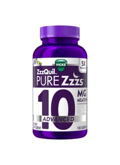 ZzzQuil ZzzQuil Pure Zzzs, Advanced 10mg Melatonin Gummies, Sleep Aid, Berry Flavored, with Chamomile & Lavender, Fall Asleep Fast, Drug-Free, Non-Habit Forming, 100ct  - Image 1