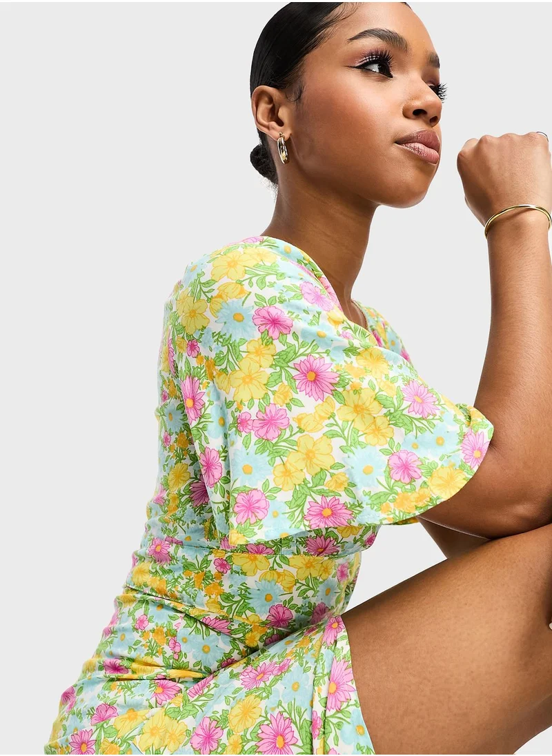 Miss Selfridge Floral Print Maxi Dress