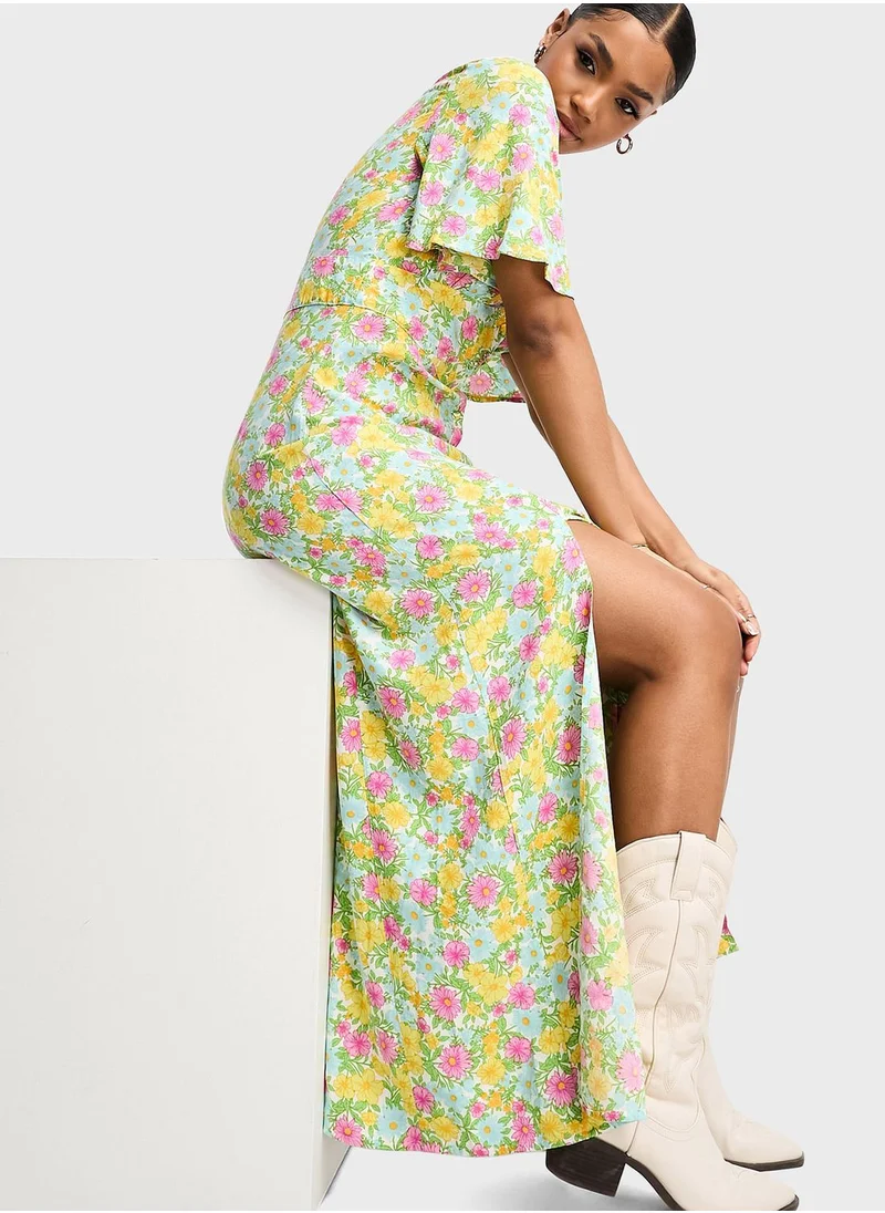 Miss Selfridge Floral Print Maxi Dress