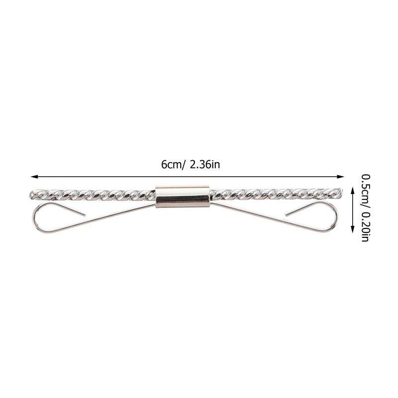 3pcs Men Tie Clips Shirt Collar Clips Necktie Golden Black Clips - Image 2