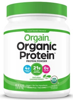 Orgain Orgain Organic Protein Powder, Natural Unsweetened, (1.59 LB) Packaging May Vary  - Image 1