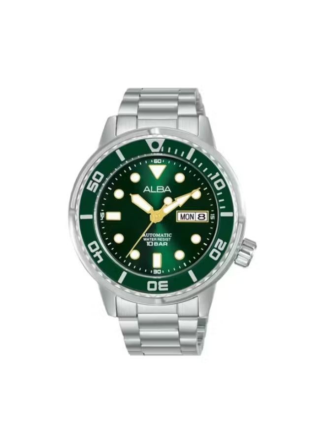Alba ALBA Men's Watch ACTIVE Stainless Steel Bracelet, Green Dial AL4243X1