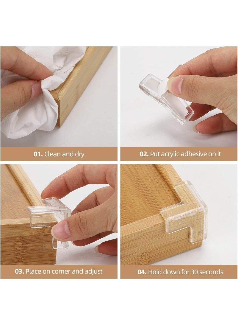 12 Pack Corner Guards, Furniture Corner and Edge Safety Bumpers, Baby Proofing Corner Covers Protectors, Baby Proof Bumper, Cushion to Cover Sharp Furniture, Table Edges - Image 3