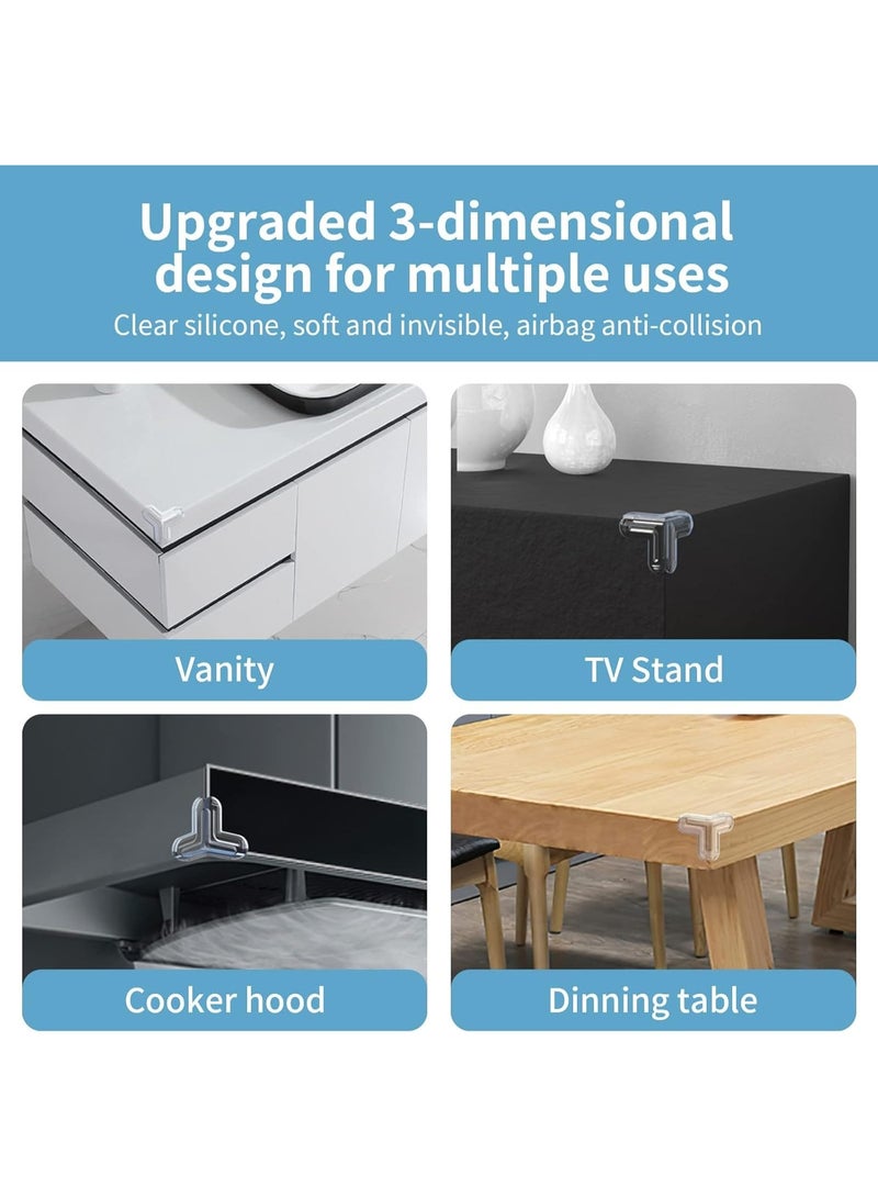 12 Pack Corner Guards, Furniture Corner and Edge Safety Bumpers, Baby Proofing Corner Covers Protectors, Baby Proof Bumper, Cushion to Cover Sharp Furniture, Table Edges - Image 5