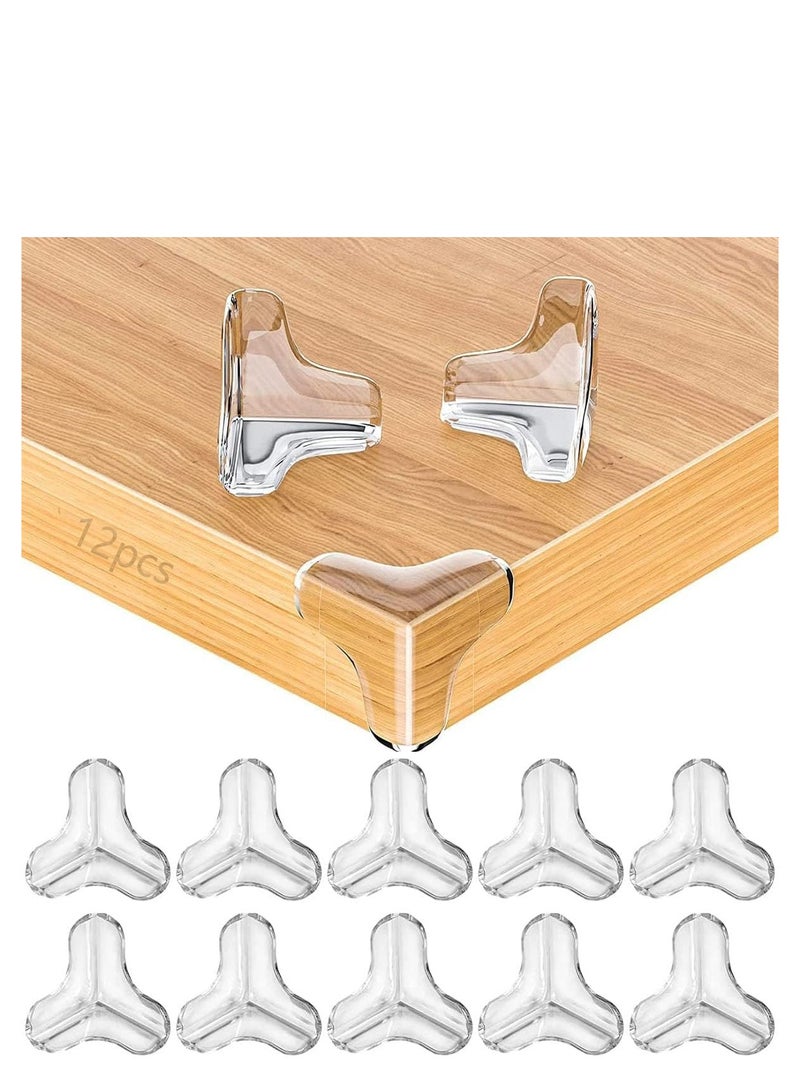 12 Pack Corner Guards, Furniture Corner and Edge Safety Bumpers, Baby Proofing Corner Covers Protectors, Baby Proof Bumper, Cushion to Cover Sharp Furniture, Table Edges - Image 1