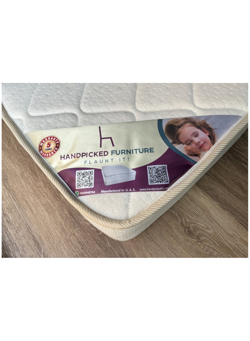 Handpicked Furniture Medium Firm Medicated Foam 70D Mattress with Terrycot Fabric, Low Sinking Feel, Reversable Mattress 10cm thickness, Perfect Balance of Comfort and Support - Image 1