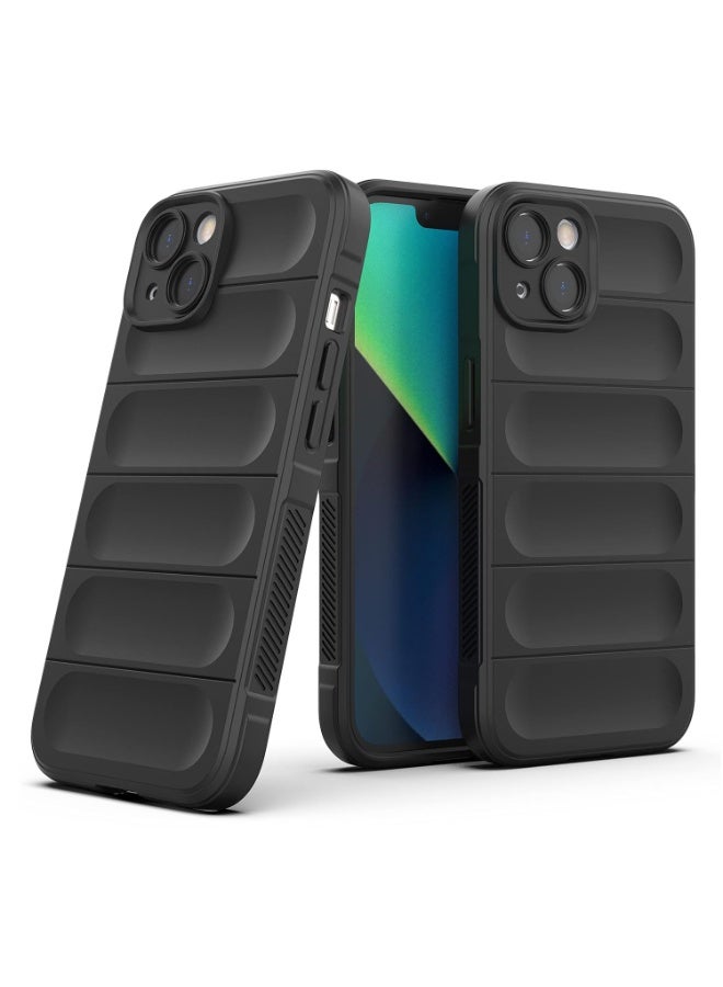 Premium Protection Back Silicone Case Compatible with Iphone 14/15 Plus Magic Shield Shockproof Case with Camera Protection (Black)  - Image 1