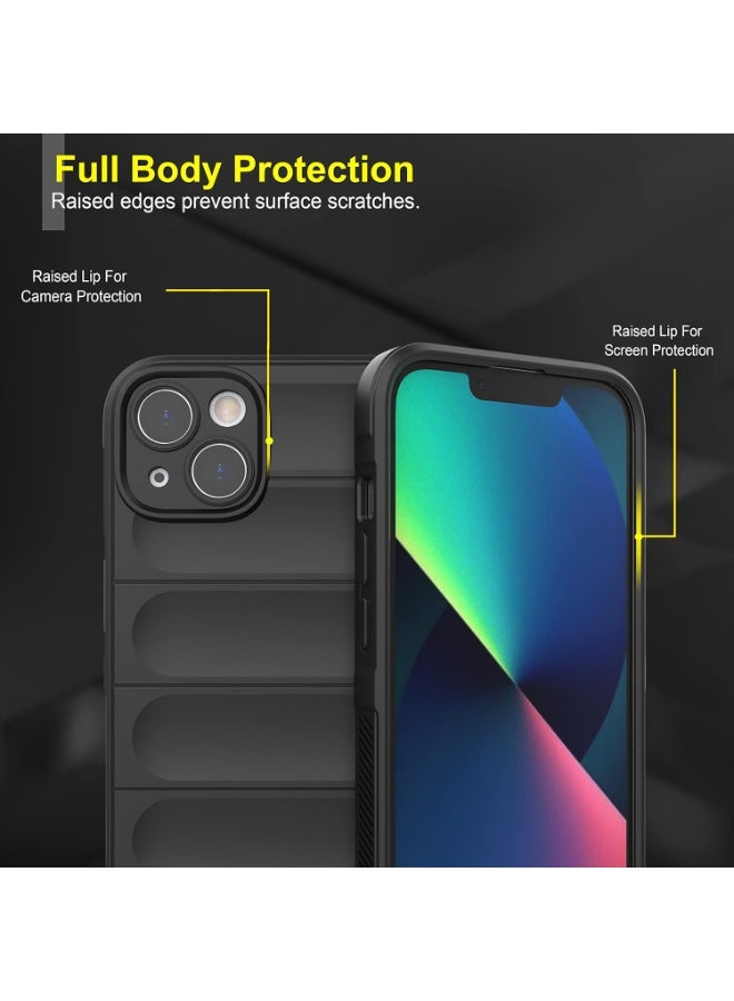 Premium Protection Back Silicone Case Compatible with Iphone 14/15 Plus Magic Shield Shockproof Case with Camera Protection (Black)  - Image 5