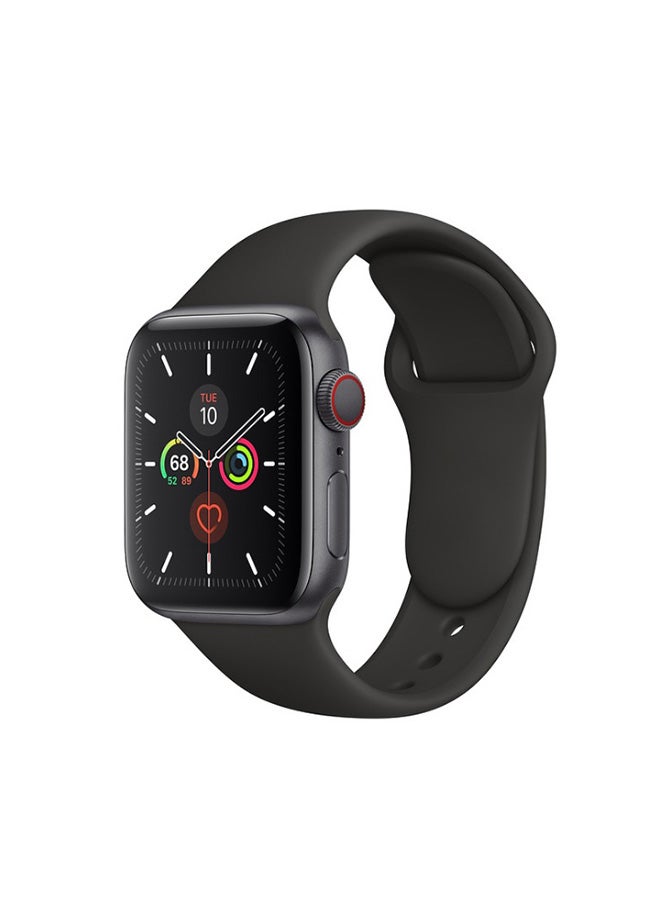 2-Piece Silicone band for Apple Watch 38/40/41mm Small/Large Black - Image 3