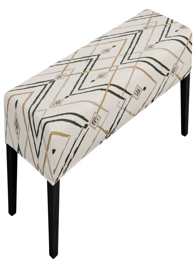 SPRINGRICO Stretch Dining Bench Cover, Removable Bench Slipcover Washable Bench Seat Protector Rectangle Bench Cover for Dining Room, Living Room, Bedroom, Kitchen (Lucid Calm) - Image 1