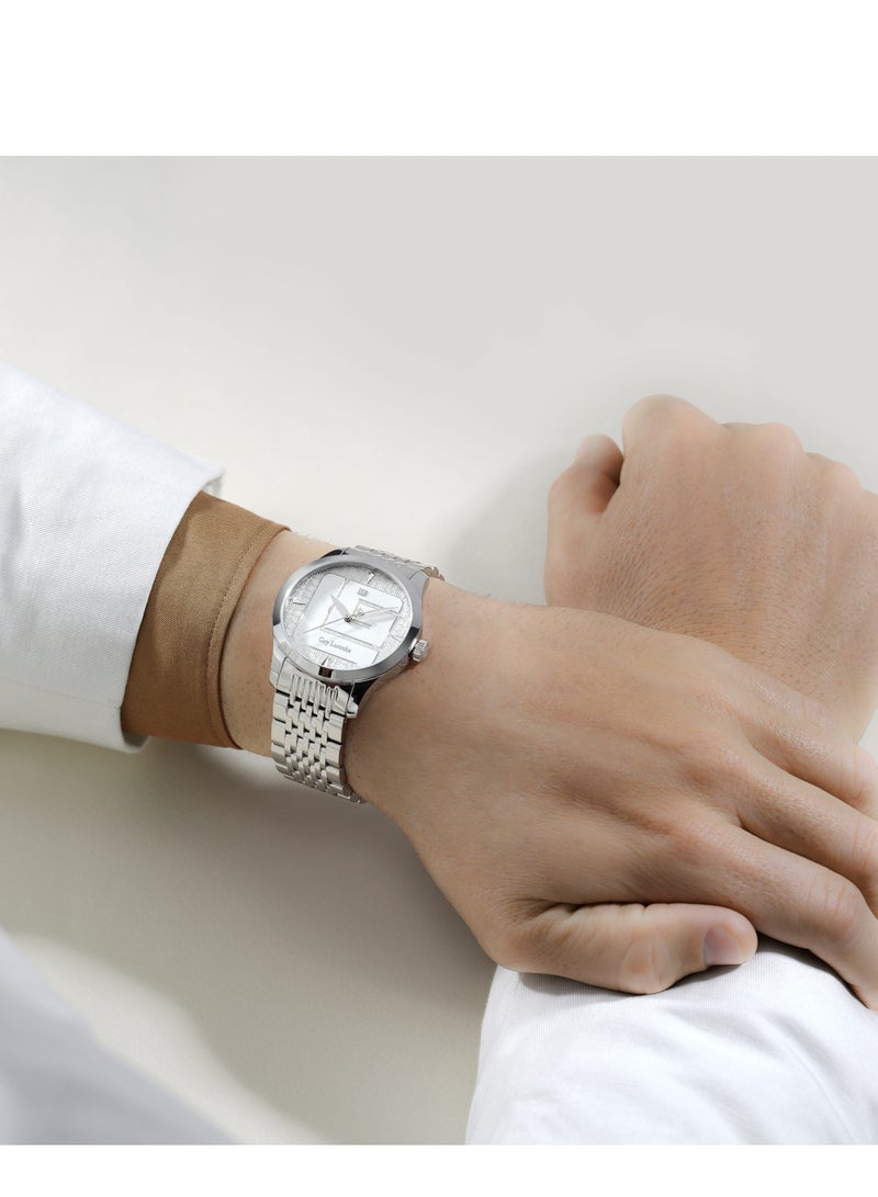Guy Laroche Maxime Watch for Men with Silver Stainless Steel Bracelet 40 mm 5 Atm  - Image 5