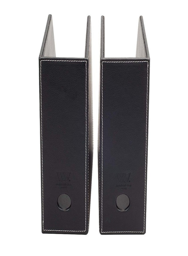 MobileVision Executive Leather Vertical File Folder Holder & Office Product Organizer, Store Files, Magazines, Notepads, Books and more, 2 Pack Combo Set - Image 5