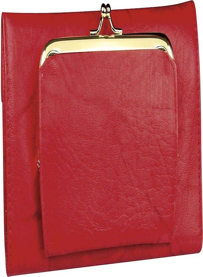 Buxton RFID Organizer Clutch Wallet One Size Red - Image 2