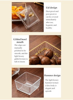 DUNISO Snack Serving Platter Set, Multifunctional Party Dried Fruit Platter, 6 Split Snack Bowls, Fruit Bowls With Lids And Shelves, Used For Fruit Desserts, Appetizers, Nuts, Snacks, Candies  - Image 2
