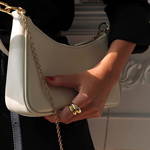 VODIU Clutch Tote Handbags with 2 Removable Straps and Zipper Closure Crossbody Bags Shoulder Purse Handbag for Women - Image 3