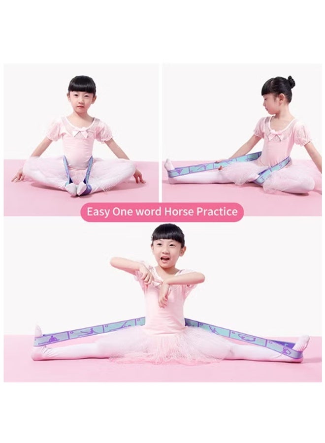 واي جيه حزام تمتد اليوغا ، شريط تمرين حزام اليوغا القابل للتعديل 8 حلقات ، شريط تمتد للعلاج الطبيعي ، رقص بيلاتيس والجمباز الأرجواني - Image 5