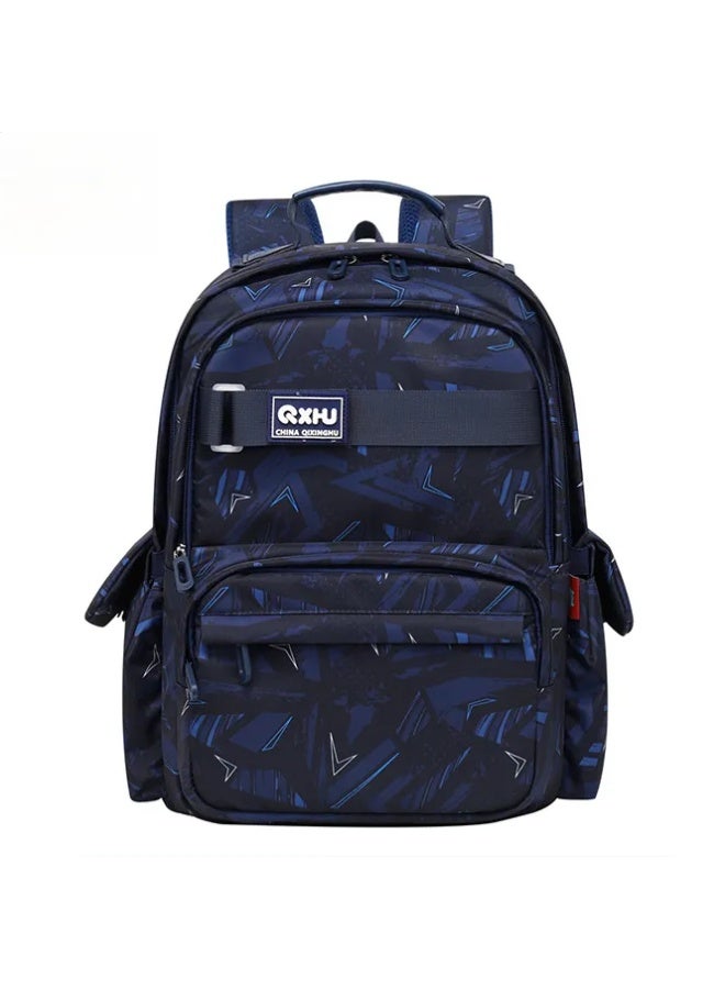 Boys School Backpack 6-9 Years Reflective Waterproof Spine-Protective Large Capacity School Supplies - Image 1