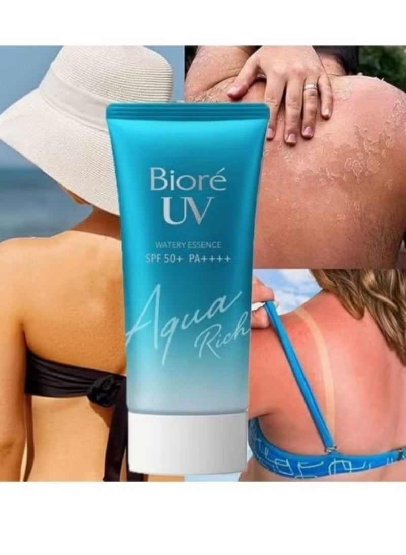 Biore Protective Trio: Bioré Kao UV Aqua Rich Watery Essence 2019 SPF50+ PA++++ Moisturizing Sunscreen Pack - Image 1