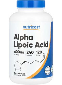 Alpha Lipoic Acid, 600 mg, 240 Capsules, (300 mg per Capsule)