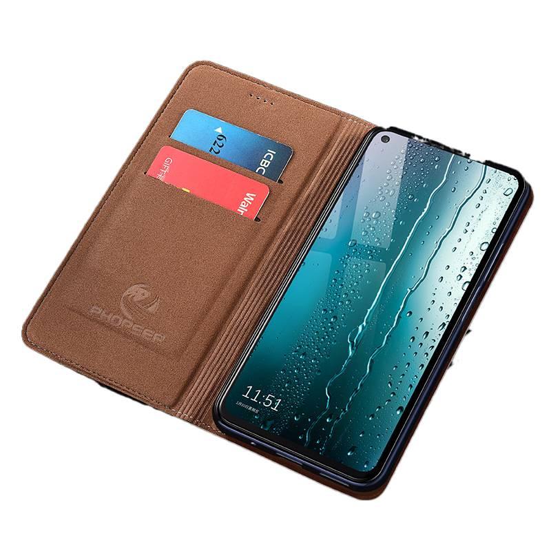 BB Leather Texture Protective Case for Redmi Note 14 Pro with Shockproof and Drop Protection plus Shockproof plus Kickstand plus Strong Magnetic in Blue - Image 4