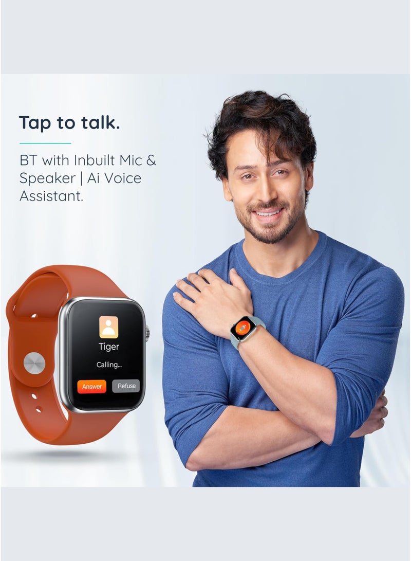 KEQIWEAR Kiqiwear KW 25 Max Watch Series 10 GPS 46mm Jet Black Aluminium Case with Black Sport Bands | Big HD Display | 3 Bands Included | Different Sports Modes | Your Health Manager | Best Gift for All Ages - Image 4