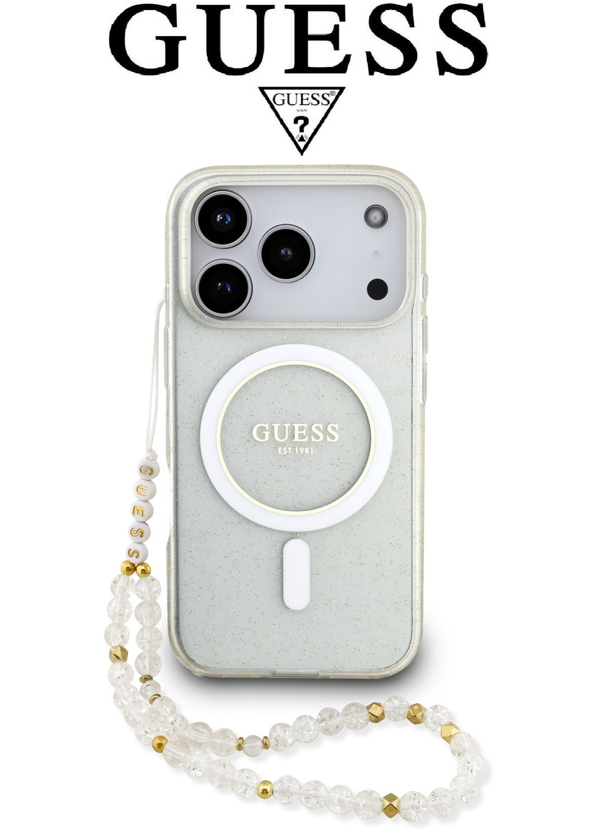 guess Guess Clear Transparent iPhone 17 Pro Max Case ZBA441126B8E25FF500A7Z